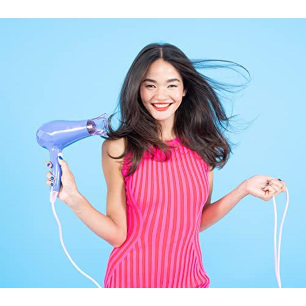 flower beauty ionic pro dryer - lightweight & powerful professional dryer for fast, energy-efficient hair drying - adjustable