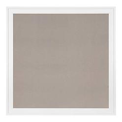 designovation bosc square framed linen fabric pinboard, 31.5x31.5, white