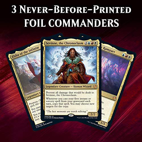 Magic The Gathering magic: the gathering commander 2019 mystic intellect deck | 100-card ready-to-play deck | 3 foil commanders | factory sealed