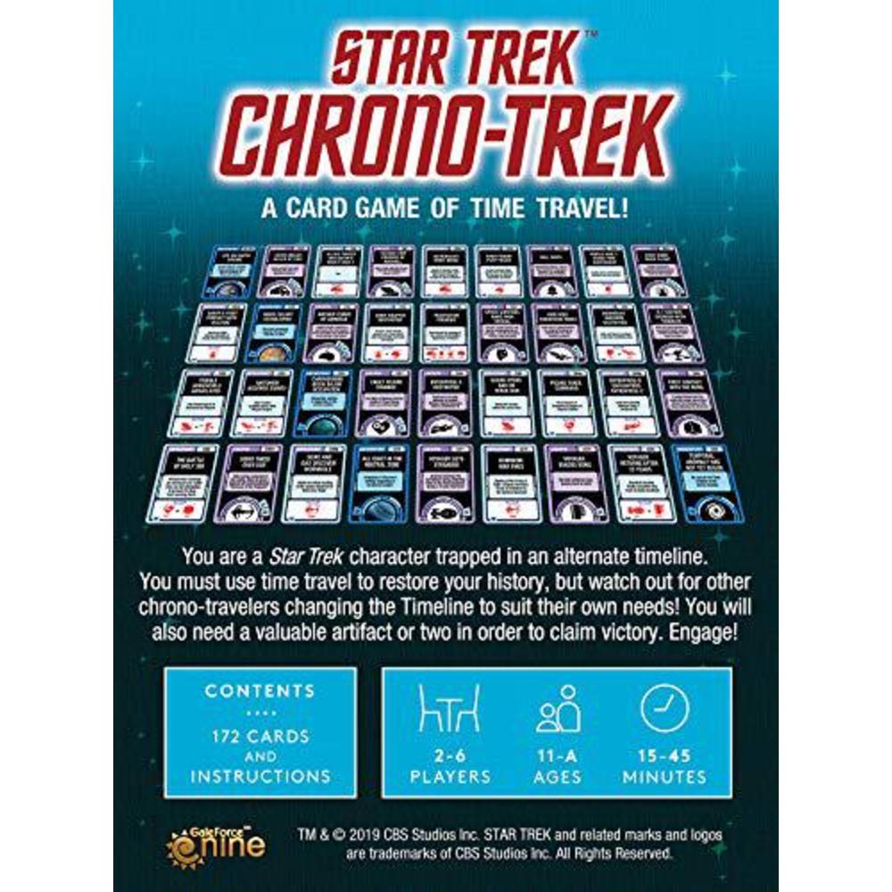 looney labs star trek chrono-trek card game
