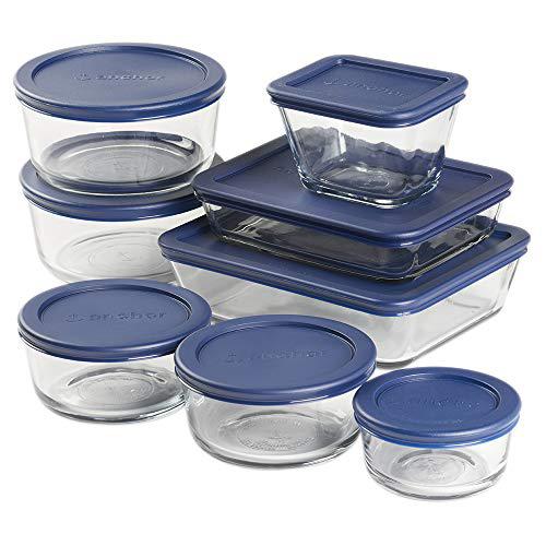 Anchor Hocking anchor hocking 16 piece round and rectangle glass