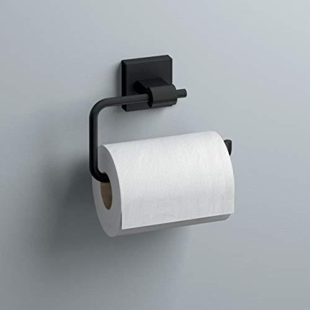 franklin brass maxted toilet paper holder, matte black, bathroom accessories, max50-fb
