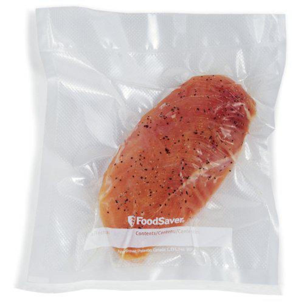 foodsaver vacuum sealer bags for airtight food storage and sous vide, 1 quart precut bags (44 count)