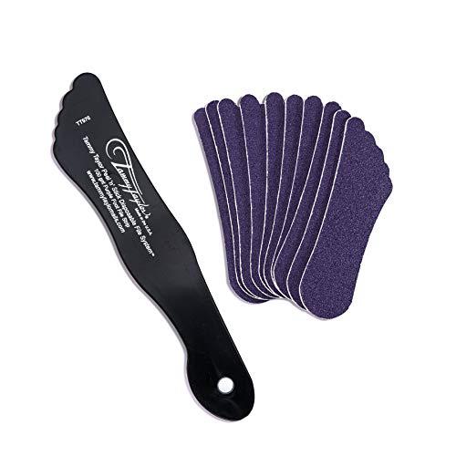 tammy taylor peel 'n' stick purple terminator foot files | hard, dead, cracked skin & callus remover | double the average dur