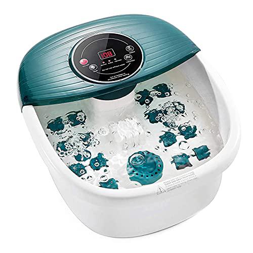 N A foot spa bath massager with heat, bubbles, vibration, 16 removeable roller (not motorized), pedicure foot spa with 95-118? te