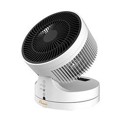 unknown1 10 in. 3-speed oscillating desk fan with remote control white plastic