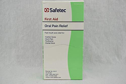 Safetec oral pain relief, 0.75 gram packets (box of 144)