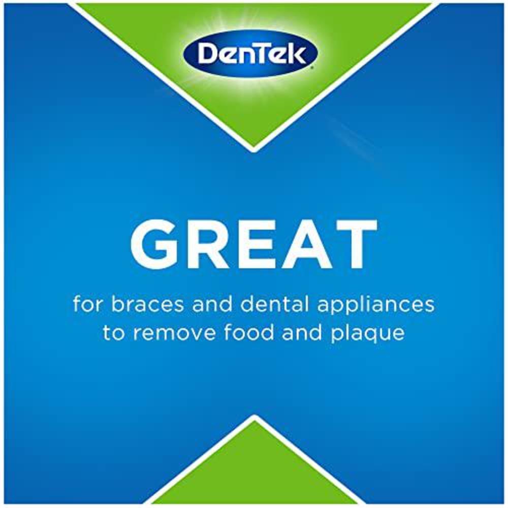 dentek slim brush advanced clean interdental cleaners, extra tight, 32 count