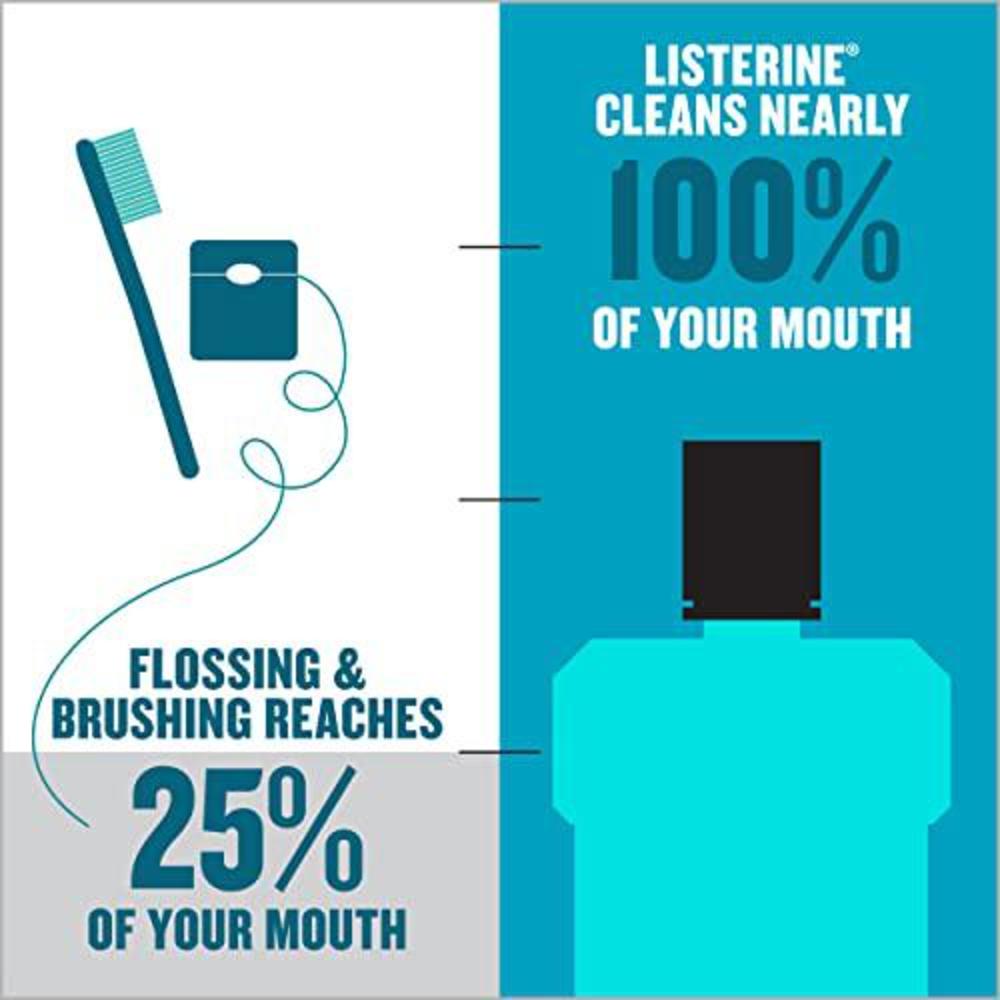 listerine ultraclean oral care antiseptic mouthwash with everfresh technology to help fight bad breath, gingivitis, plaque an