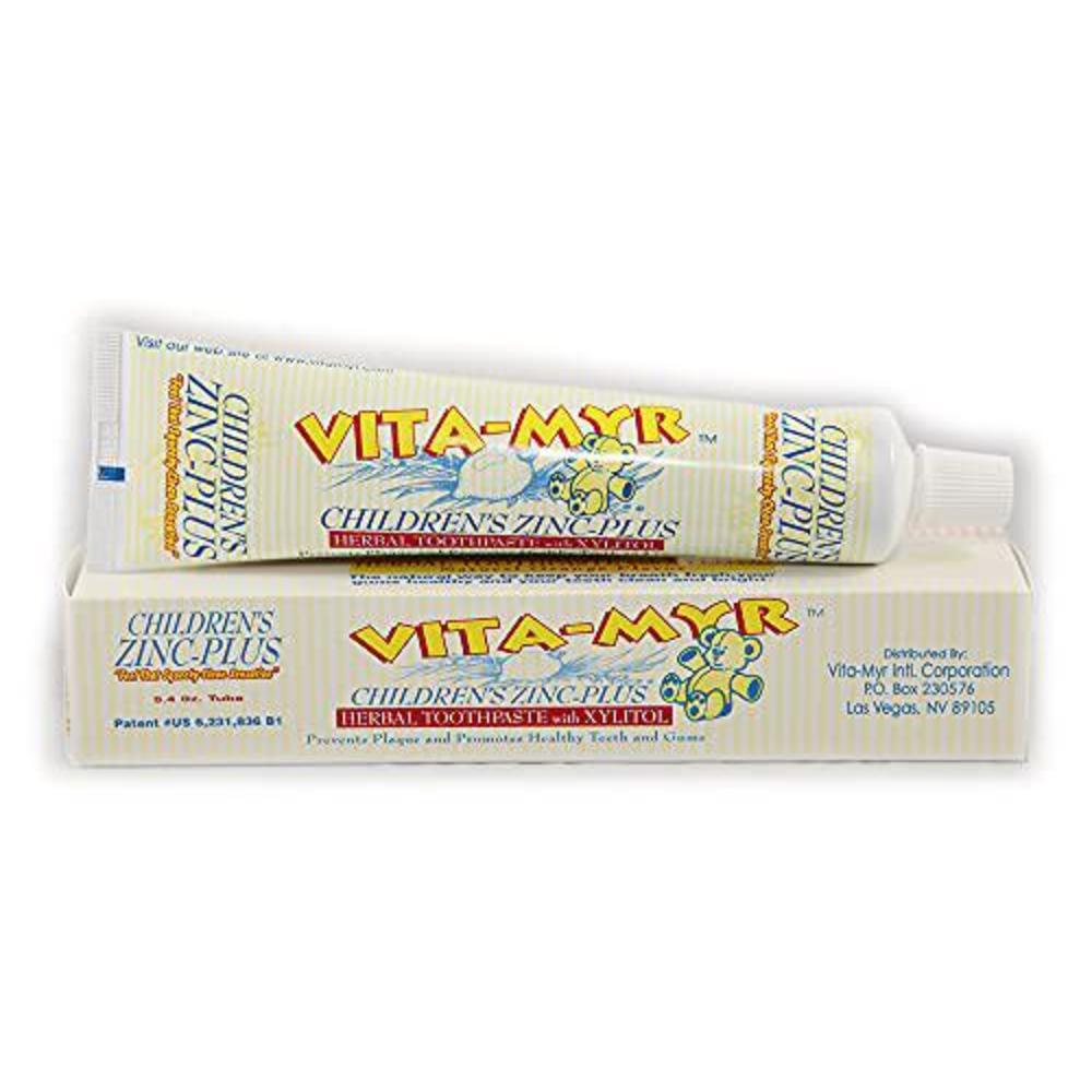 Vita-Myr 6 vita-myr oral care children?s orange flavored toothpaste w/xylitol,no sugar,no fluoride, gluten free, sls free no alcohol,n