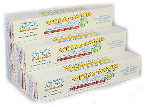 Vita-Myr 6 vita-myr oral care children?s orange flavored toothpaste w/xylitol,no sugar,no fluoride, gluten free, sls free no alcohol,n