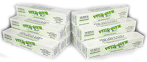 vita-myr zinc+ toothpaste w/xylitol and coq10,no sugar,no fluoride, gluten free, sls free no alcohol,no saccharin no artifici