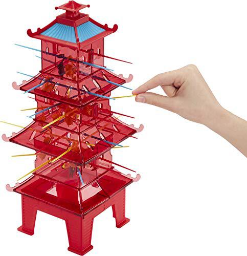 Mattel kerplunk kids game featuring illumination's minions: the rise of gru with minions game pieces and pagoda tower, gift for 5 ye
