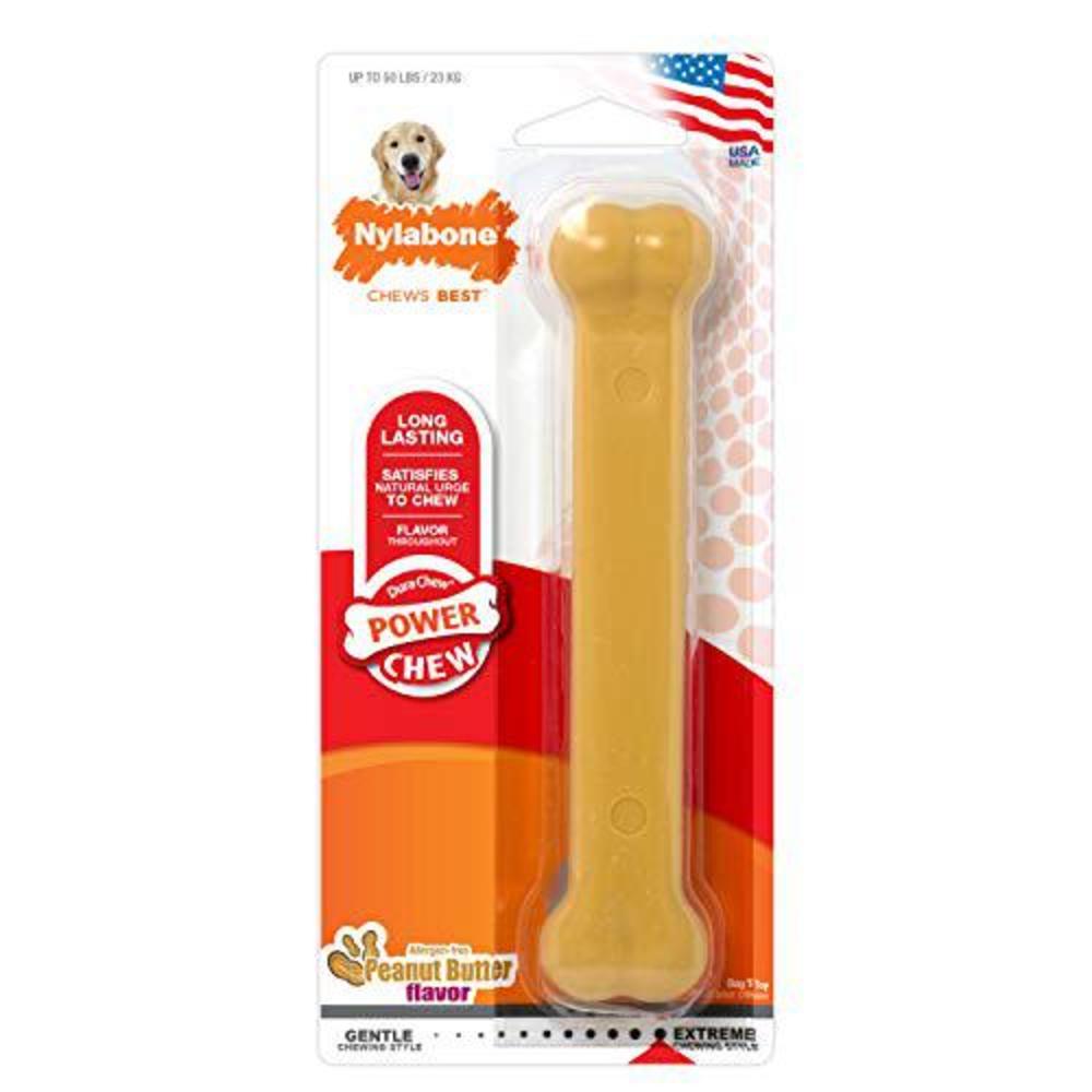 nylabone dura chew giant original flavored bone dog chew toy, large/giant - up to 50 lbs. (ng104p)