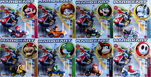 hot wheels car mariokart bundle set includes our favorite mario kart characters