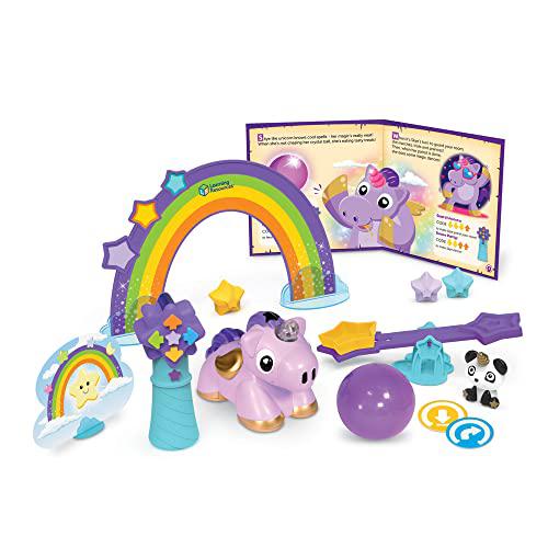 learning resources coding critters magicoders: skye the unicorn, screen-free early coding toy for kids, interactive stem codi