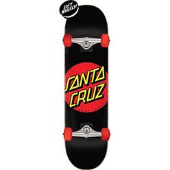 santa cruz 7.25'' x 27.00'' skateboard complete - classic dot super micro