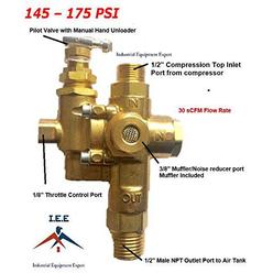 EI gas air compressor pilot check valve unloader valve combo 145-175 ng7