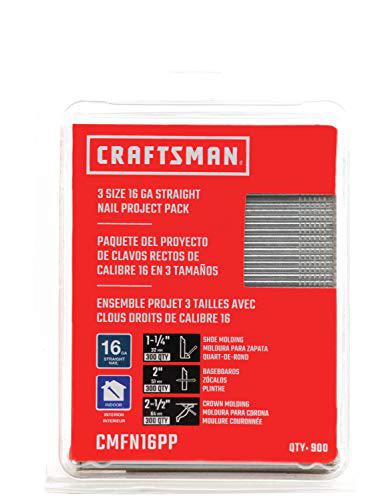 craftsman finish nails, 16ga straight project pack (cmfn16pp)