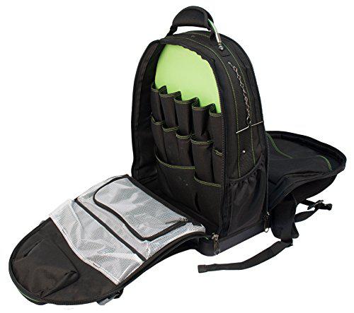 greenlee 0158-26 professional tool backpack , black