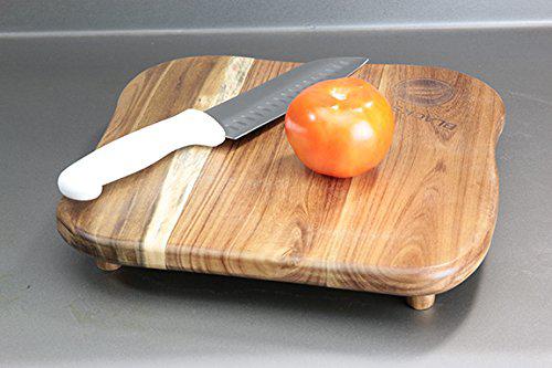 blackstone 1755 accessories premium quality grill board with legs-made from koa wood-designed for top of griddle or counterto