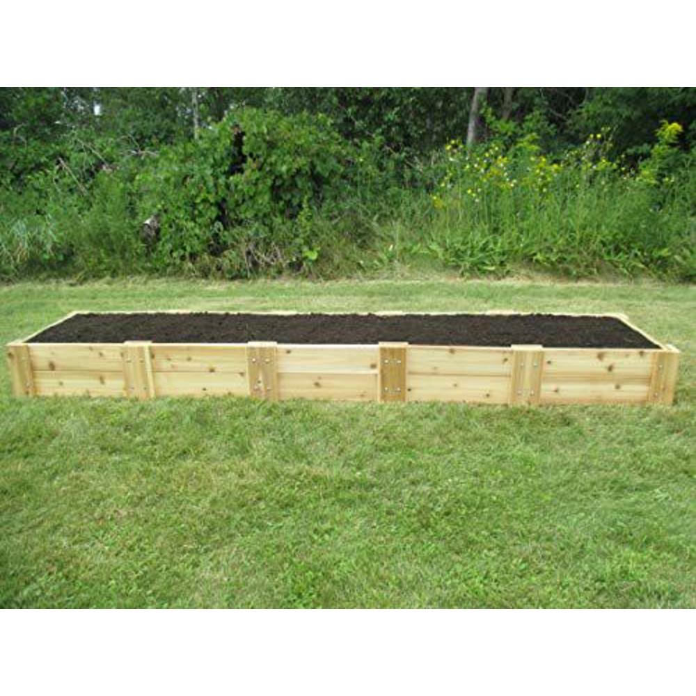 Infinite Cedar cedar raised bed garden kit by infinite cedar 2 ft. x 10 ft. x 11 inches h