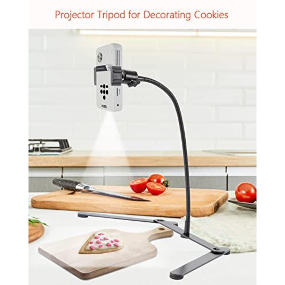 afaxinrie adjustable phone tripod, phone stand for recording, overhead phone mount, tabletop tripod for cookie decorating and teaching 