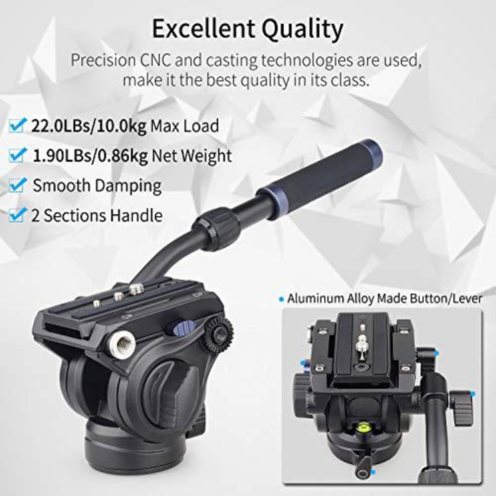INNOREL video camera tripod fluid head-innorel f60,professional drag pan panoramic fluid head with 1/4" and 3/8" screws sliding plate