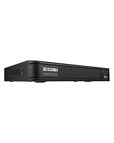 zosi h.265+ 5mp lite security dvr 4 channel full 1080p, remote access, motion detection, alert push, hybrid capability 4-in-1