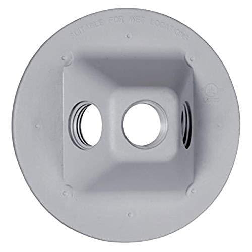 Bell Automotive lampholder weatherproof cover, three 1/2 in. threaded holes, gray