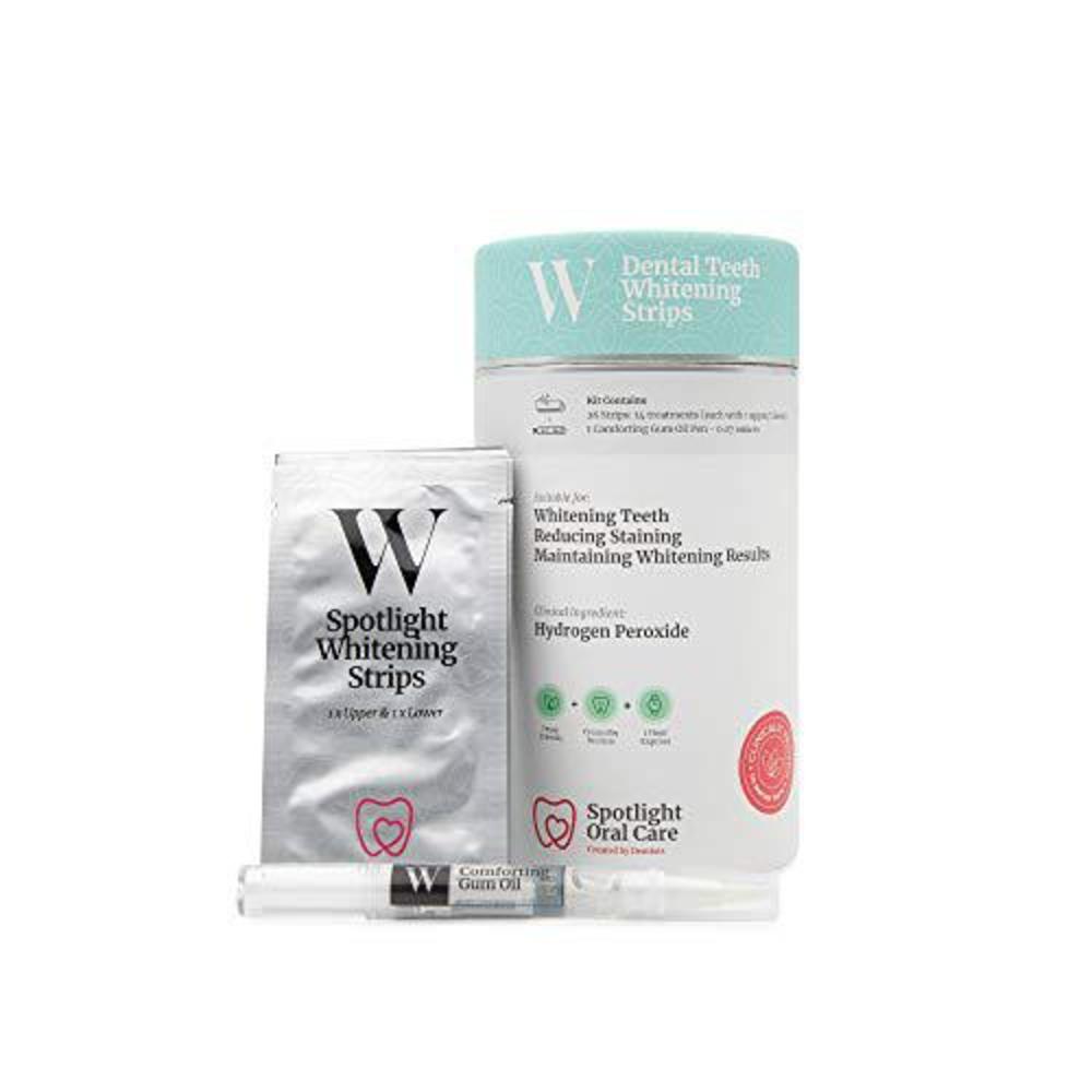 spotlight oral care teeth whitening strips | gently whitens teeth gradually & safely
