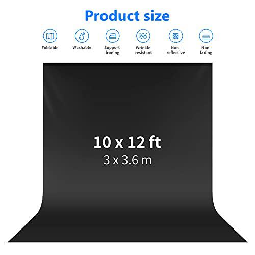 neewer 10 x 12ft / 3 x 3.6m pro photo studio premium polyester collapsible backdrop background for photography,video and tele