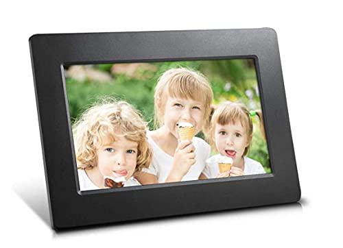 sungale 7-inch high resolution wide screen 16:9 ultra-thin digital photo frame, plug and play