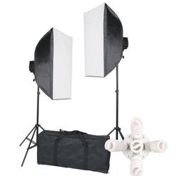 studiofx 2000 watt digital photography continuous softbox lighting studio portrait kit - 2 light stands, 2 softboxes, 10 bulb