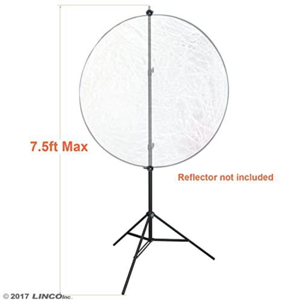 linco lincostore 90? / 7.5ft studio photography photo light stand/reflector panel stand with reflector holder