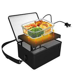 Rottogoon Portable Oven, 110V Portable Food Warmer Personal Portable Oven Mini Electric Heated Lunch Box for Reheating & Raw Food Cooking
