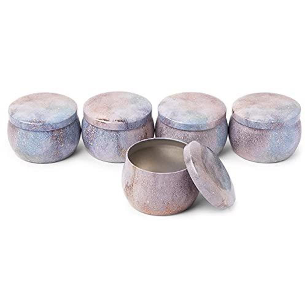 Juvale metal candle tin jars with lids, round storage containers (3 x 2 in, 20 pack)