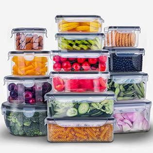 KITHELP 28 pieces food storage containers w/lids extra large