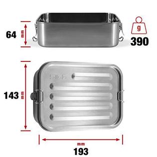 Portavivande SIGG Selenite In Acciaio Inox 18/8 - 0.75L, Design Gemstone, Con Separatore E Anello Silicone - Foto 8