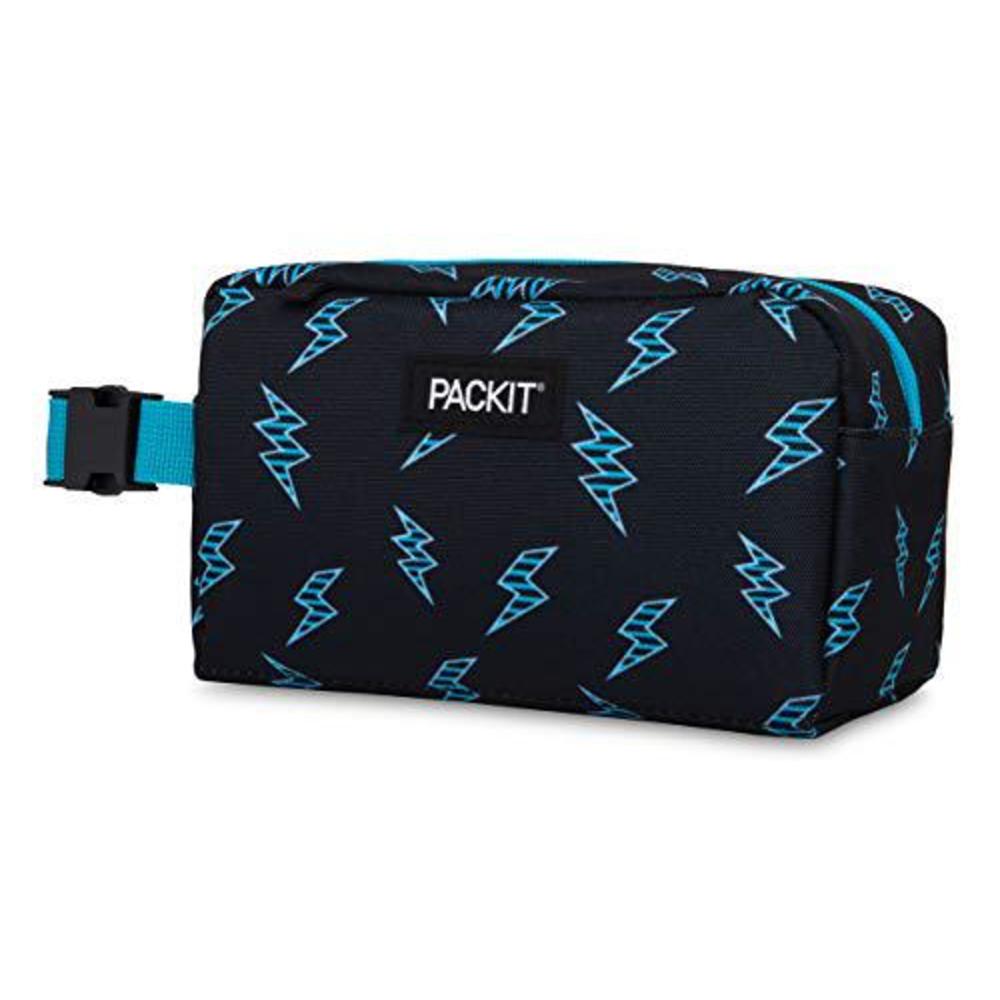 PackIt Cool packit freezable reusable snack box, striped bolts (pko-sx-sbl)