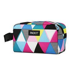 PackIt Cool packit freezable snack box, triangle stripes