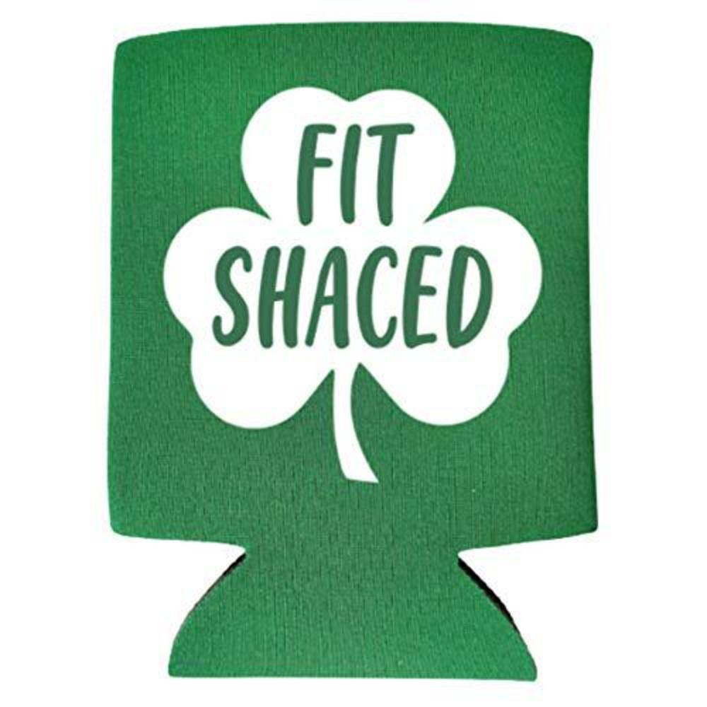Capital City Commerce funny st. patrick's day coolie - fit shaced st. patrick's day can cooler - st. paddy's day party gift (green, 1)