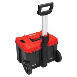 craftsman versastack system 20-in red plastic wheeled lockable tool box