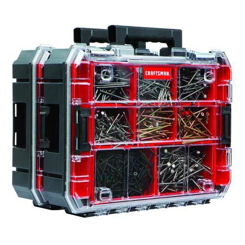craftsman versastack system 10-compartment plastic small parts organizer