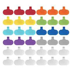 Wrap-It Storage cable labels by wrap-it storage, regular, multi-color (36 pack) - write on cord labels, wire labels, cable tags and wire tags