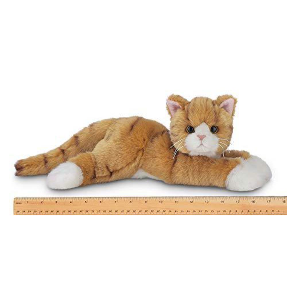 Bearington Collection bearington tabby plush stuffed animal orange striped tabby cat, kitten 15 inch