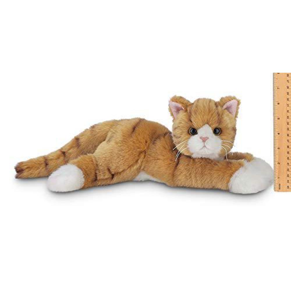 Bearington Collection bearington tabby plush stuffed animal orange striped tabby cat, kitten 15 inch