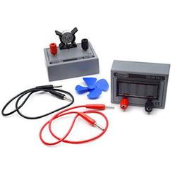 EISCO solar cell and miniture motor fan kit - includes solar cell unit, miniture motor fan and banana plugs - great for physics exp
