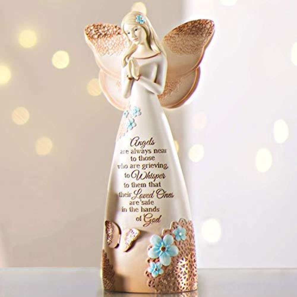pavilion gift company 19044 light your way memorial loved ones angel figurine, 9-inch