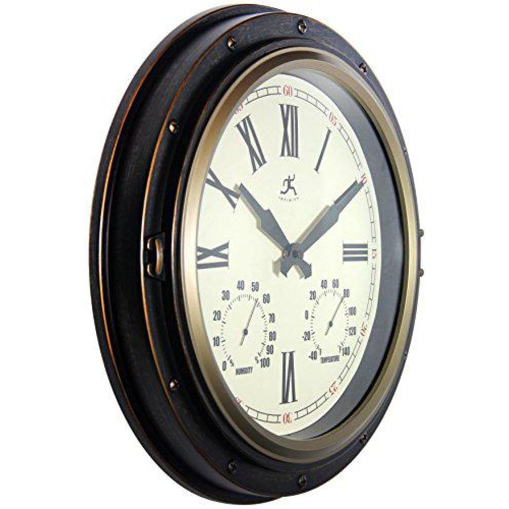 infinity instruments the forecaster clock, bronze